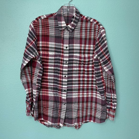 Madewell Tops - Madewell Oversized Boy Shirt in Kenwood Plaid